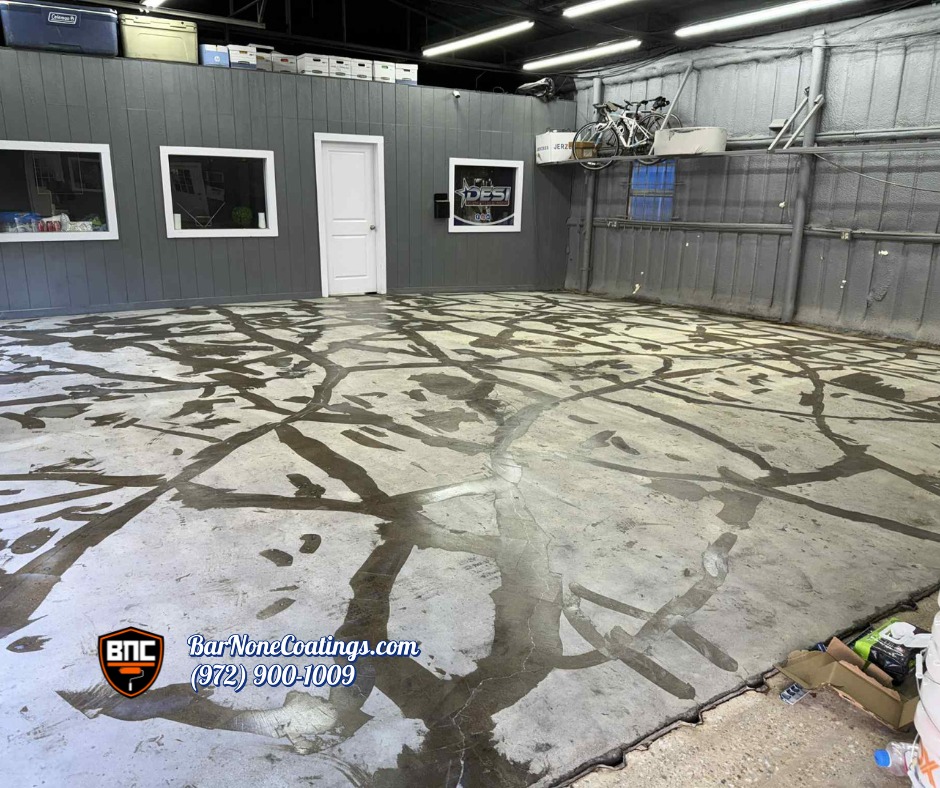 Commercial floor coating project